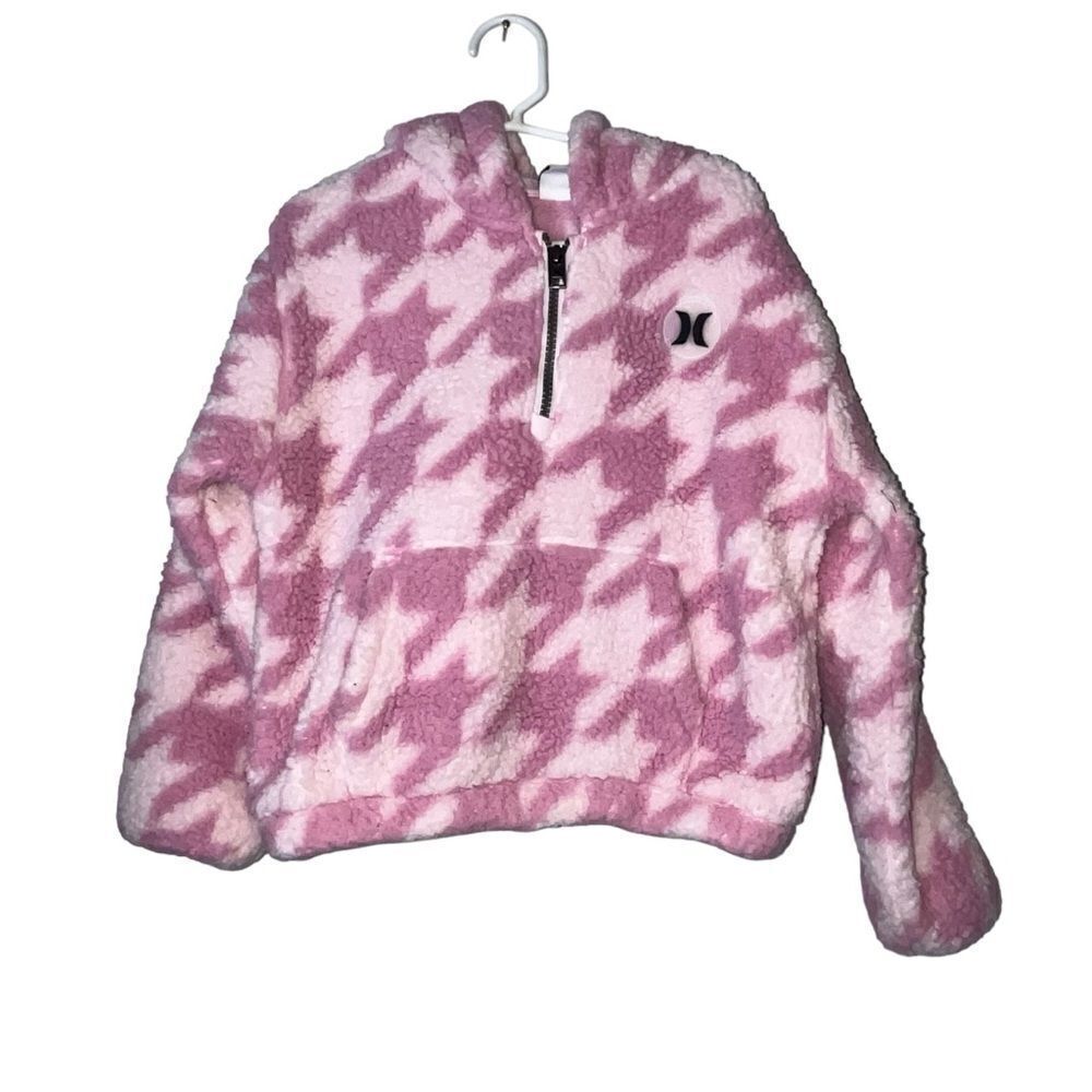 Hurley Pink Fleece Hooded Jacket
